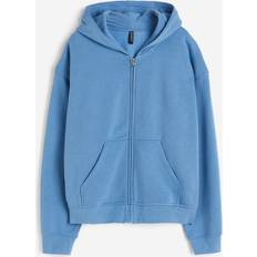 H&M Jackets H&M & Oversized Hooded Jacket Blue