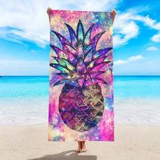 Lila - Microfiber Badlakan Shein 1pc Oversized Beach Towel, Super Absorbent, Ultra-Fine Fiber Beach Towel, 59'x29', Essential For Summer, Suitable For Badlakan Lila