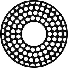 Moulding & Millwork Ekena Millwork OD 5 3/4 ID P Fink Architectural Grade PVC Pierced Ceiling Medallion Black