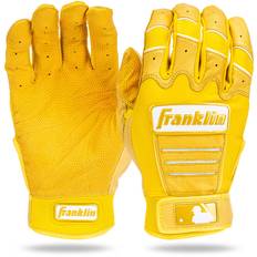 Franklin Sports MLB Batting Gloves CFX Pro Adult Youth Batting Gloves Pair Baseball Softball Batting Gloves Yellow Highlight Adult X-Large