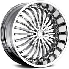 Car Rims Strada SPINA Custom Wheel 20x8, 40 Offset, Bolt Pattern, 74.1mm Hub Chrome Rim