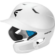 Baseball Helmets Easton Z5 2.0 Matte Solid Senior Batting Helmet with Jaw Guard White