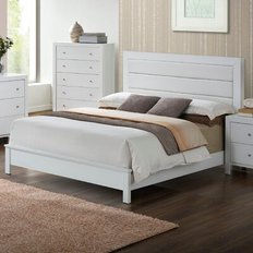 White Frame Beds Glory Furniture Burlington Panel & Frame Bed