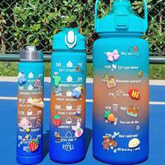 Water Containers on sale Shein Large Capacity Rose Gradient PC Water Bottle