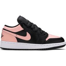 Nike Air Jordan 1 Low GS - Black/Crimson Tint/Hyper Pink/White