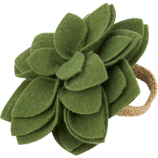 Green Napkin Rings Saro Felt Blossom Set Napkin Ring