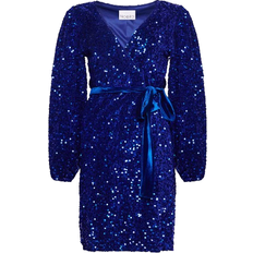 Noella teagan dress Noella Teagan Wrap Dress - Royal Blue