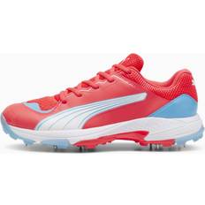 Puma Spike 24.1 Cricket Shoe, Fire Orchid/White/Luminous Blue