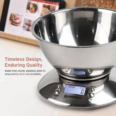Grandado Rvs Digitale Keuken Schaal 11lb 5Kg