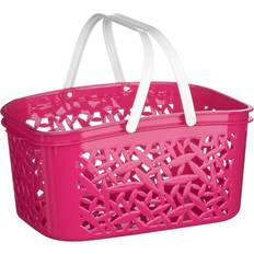 Plastic Baskets Premier Housewares Hot Pink Plastic Basket