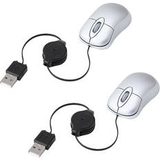 Computer Mice Spactz 2X Mini USB Wired Cable Tiny Small