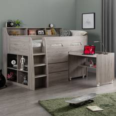 Loft Beds Mack + Milo Binne Single 3' 3 Drawer Bed Frames Sleeper Loft Bed with Built-in-Desk