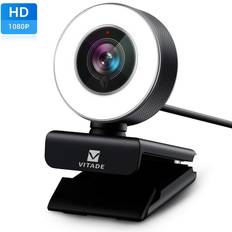 Vitade Webcam HD 1080P with Microphone & Ring Light 960A USB Pro Computer Web Cam Camera for Mac Windows Laptop Gaming Xbox Skype OBS Twitch