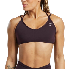 Gymshark Back Gain Sports Bra - Plum Brown