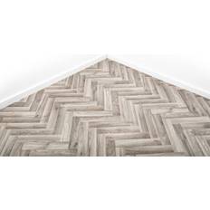 Grandismo Caprio Tile, 6m x 2m Width Parquet Style Vinyl Lino Flooring Roll 2m & 4m Width