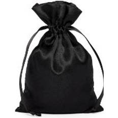 Solid Colors Gift Bags Paper Mart Cord Black Satin Pouches 12 X 15 Quantity: 30 Fabric Bags by Paper Mart