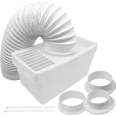 White Goods Accessories Spares2Go Tumble Dryer Vent Hose Condenser Kit with 3 x Adapters for Beko 1.2m