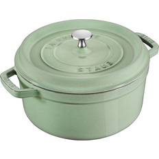 Staub Casseruole Staub Runder Bräter La Cocotte Rotonda 28 cm Salvia Sage