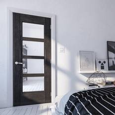 Doors Deanta Montreal Pre-Finished Interior Door Clear Glass (x198.1cm)