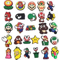 Shoe Care & Accessories Dinamr Super Mario 27pcs Cartoon Peripheral Shoe Charms For Clogs Buckles Decor Gifts