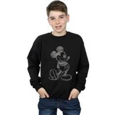 Mickey Mouse Sweatshirts Children's Clothing Disney Mouse Sketch Kick Sweatshirt Black Years