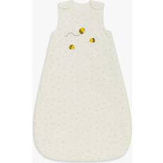 Natural Baby Nests & Blankets John Lewis Spotty Bee Baby Sleeping Bag, 2.5 Tog, Natural