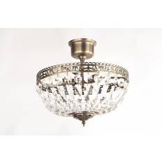 Kristall - Mässing Taklampor Northern Classic Antique Brass Takplafond ∅ 35cm