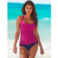 Lascana Wrap Effect Swimsuit Berry