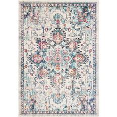 Safavieh Madison Diederike Boho Medallion Distressed Beige, Blue 160x228.6cm