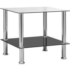 VidaXL Rectangular Small Tables vidaXL 45x50x45cm Transparent Small Table 45x50cm