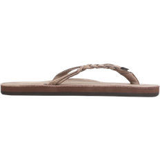 Flip-Flops Rainbow Sandals Flirty Braidy - Dark Brown