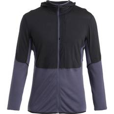 Icebreaker Merino Realfleece Descender L/S Zip Hoodie Fleecetröjor Färg blå