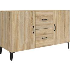 MDF Sideboards vidaXL Engineered Wood Sonoma Oak Sideboard 100x60cm