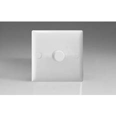 Wall Dimmers on sale Varilight JOP401W Value Polar White 1 Gang 2-Way Push-On/Off LED Dimmer 0-120W V-Pro