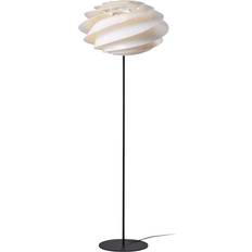 Swirl lampe Le Klint Swirl White/Black Gulvlampe 140cm