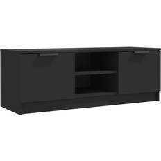 vidaXL Engineered Wood Black TV-bord 102x36.5cm