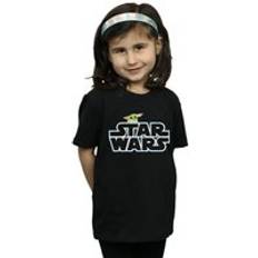 The Mandalorian The Child Logo Cotton T-Shirt Black