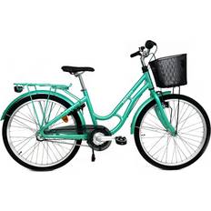 24" - Fälgbroms Barncyklar Kronan F24 3-växlad Turkos os 2024 Barncykel