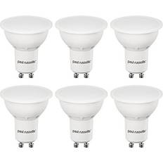 Light Bulbs Paul Russells paul russells LED Light Bulbs GU10, 25w Spotlight Bulb Equivalent, 3W 235LM LED Bulbs, Cool White 4000K, Frosted GU10 Spotlight, Energy Saving Light