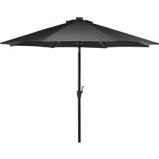 Comfort Garden Rices Solskydd Parasoll Ø 3m Svart/Svart