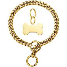 Lifetime Choke Chain Dog Collar 10MM Cuban Link