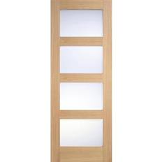 Doors LPD Shaker Unfinished Frosted Interior Door (x198.1cm)