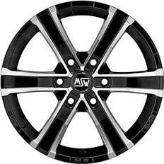 Car Rims MSW Alufelgen sahara 6 8x18 et 43 6x114,3 gloss black full poliert Gloss black Full Polish