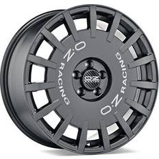 Car Rims OZ rallye racing dark graphit silver schriftzug 8x18 5x120,00 et45