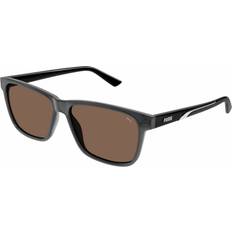 Puma PU0467S 004 Men's Sunglasses - Transparent Grey