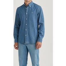 Morris Herr Skjortor Morris Classic Fit Denim Shirt Blue