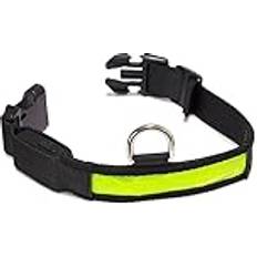 Arquivet Lysande Hund Halsband LED Gul S 28-40