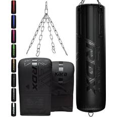 RDX Punching Bags RDX Black, 5FT RDX Filled Punching Bag Anti Swing Heavy 3PC