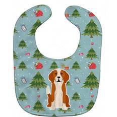 Polyester Food Bibs Carolines Treasures Christmas Baby Bib English Foxhound