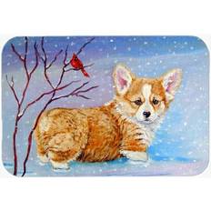 CoolCookware Corgi Pup Snow Cardinal Chopping Board